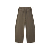 Women's High-Waisted Curved-Leg Trousers